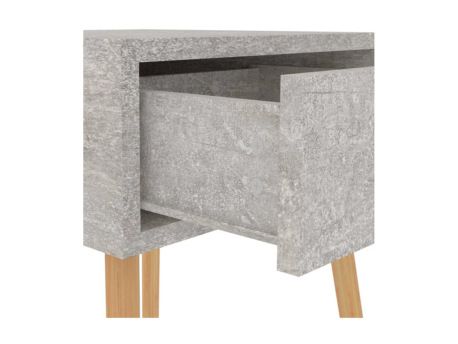 Table de chevet Gris béton 40x40x56