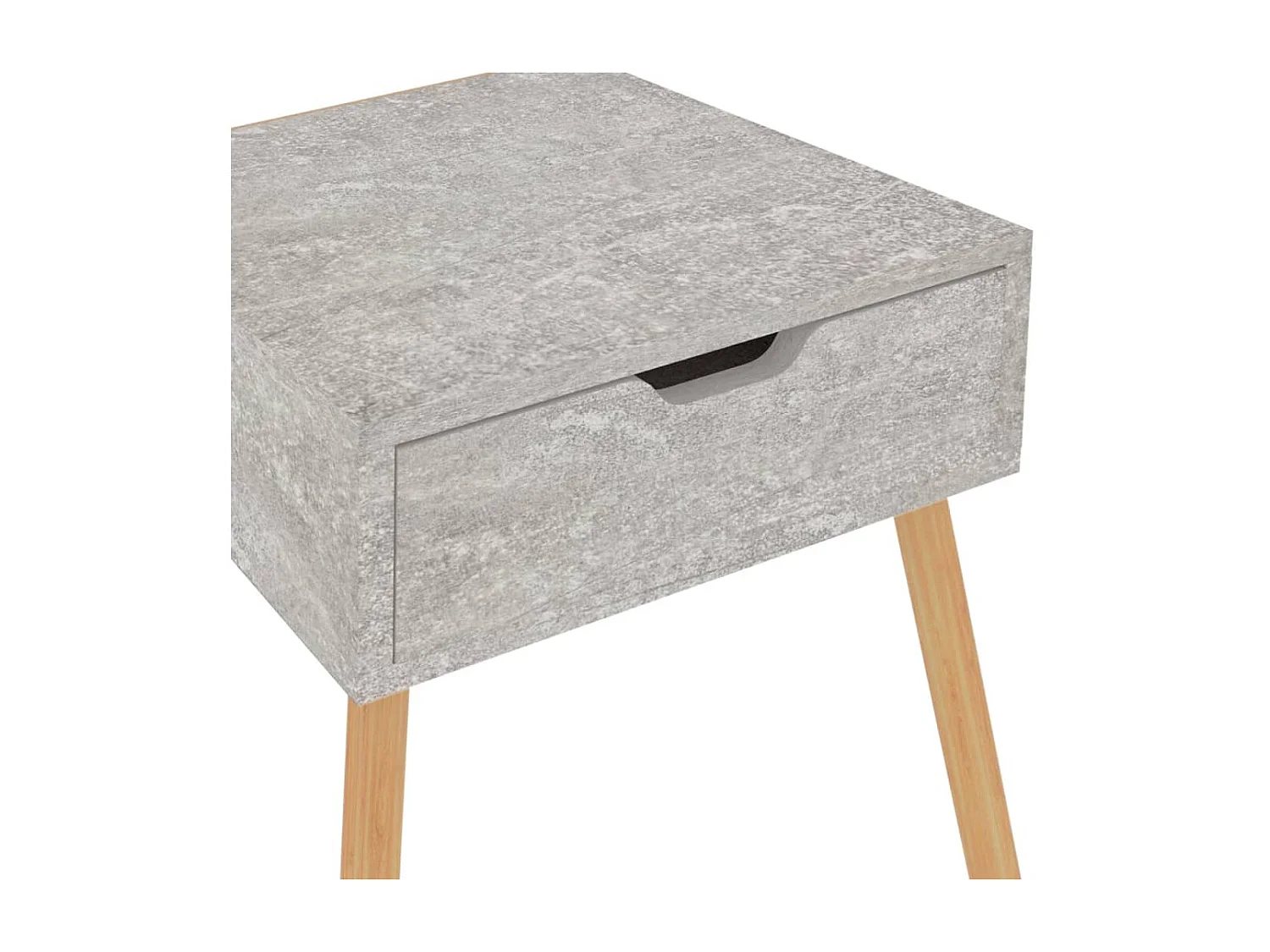 Table de chevet Gris béton 40x40x56