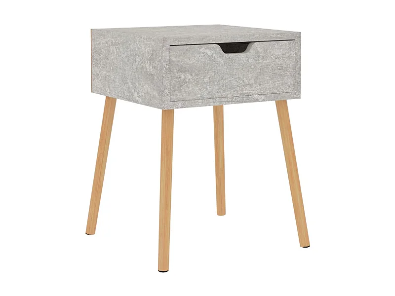 Table de chevet Gris béton 40x40x56