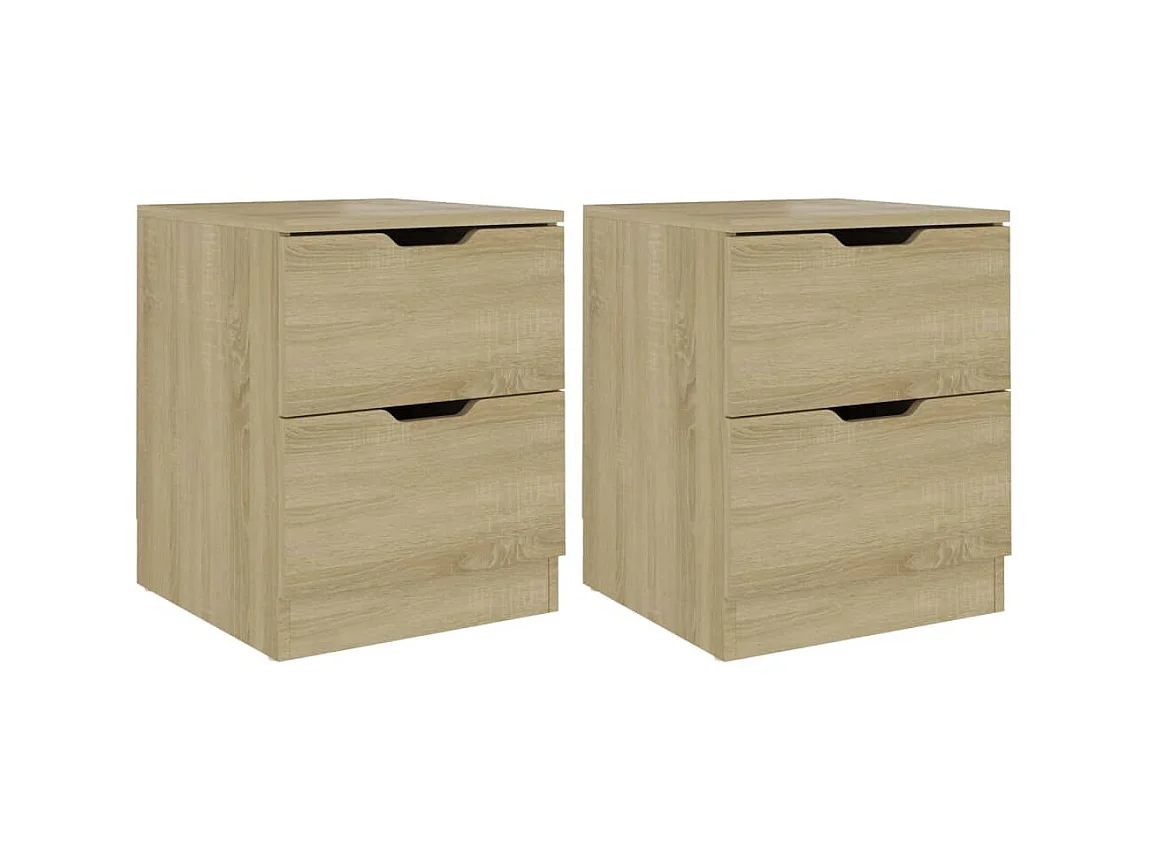 Tables de chevet 2 pcs Chêne sonoma 40x40x50