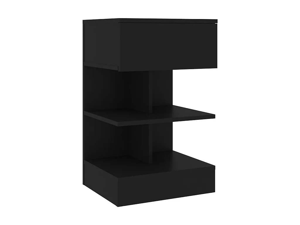 Table de chevet Noir 40x35x65
