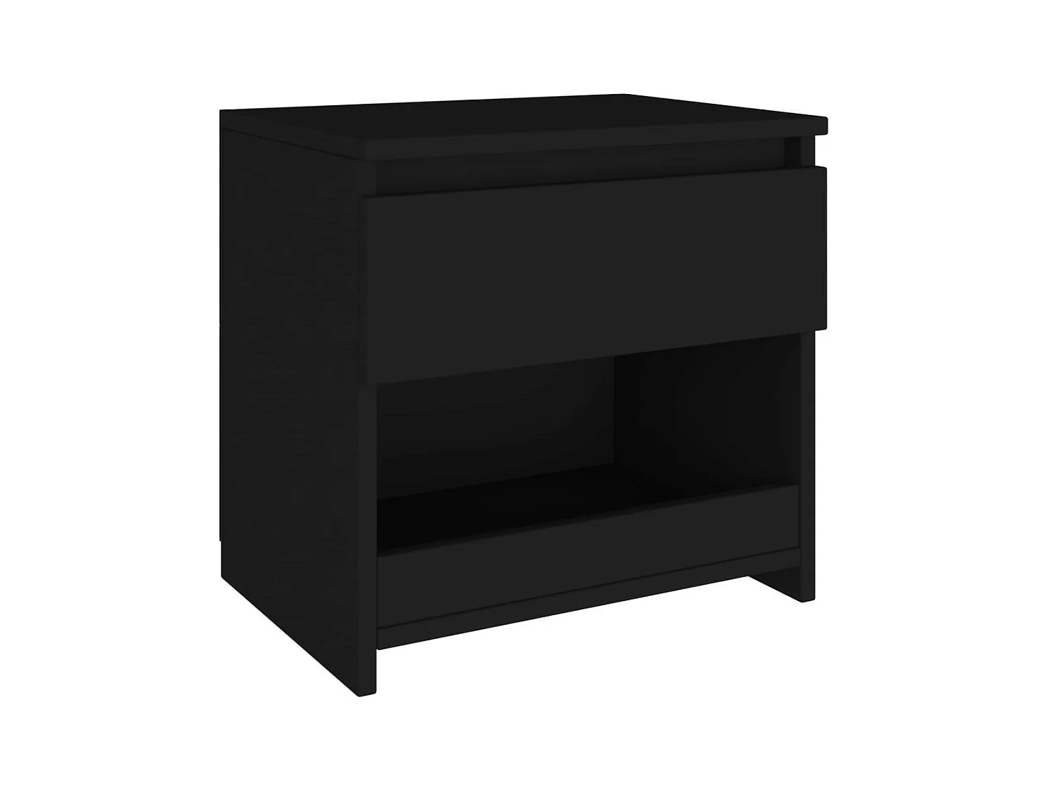 Table de chevet Noir 40x30x39