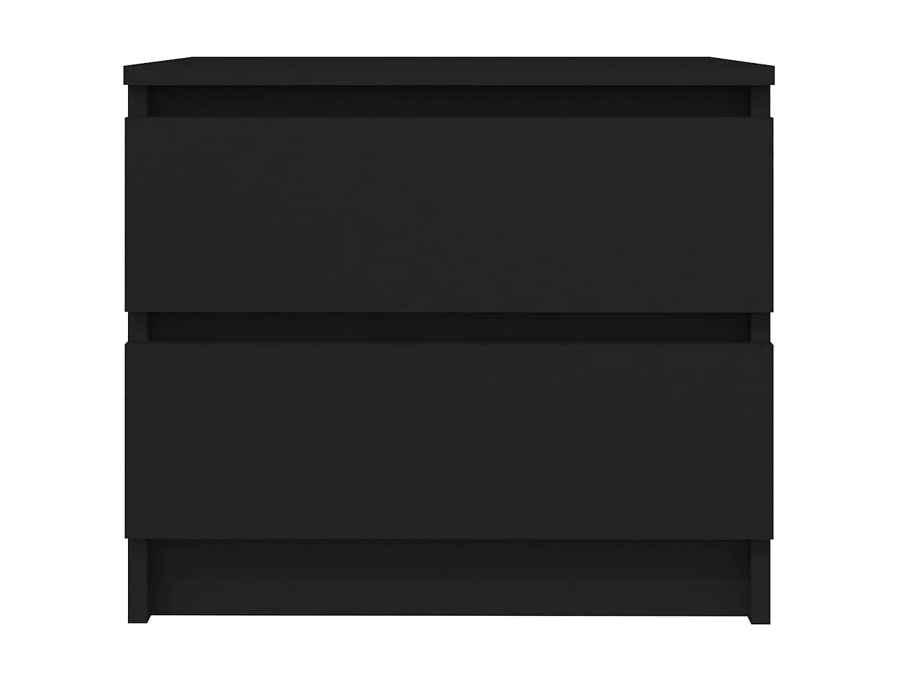 Tables de chevet 2 pcs Noir 50x39x43,5