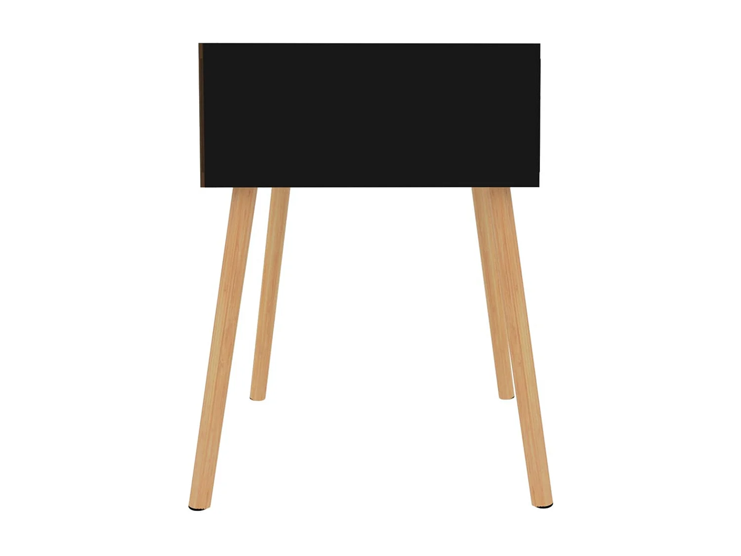 Tables de chevet 2 pcs Noir brillant 40x40x56
