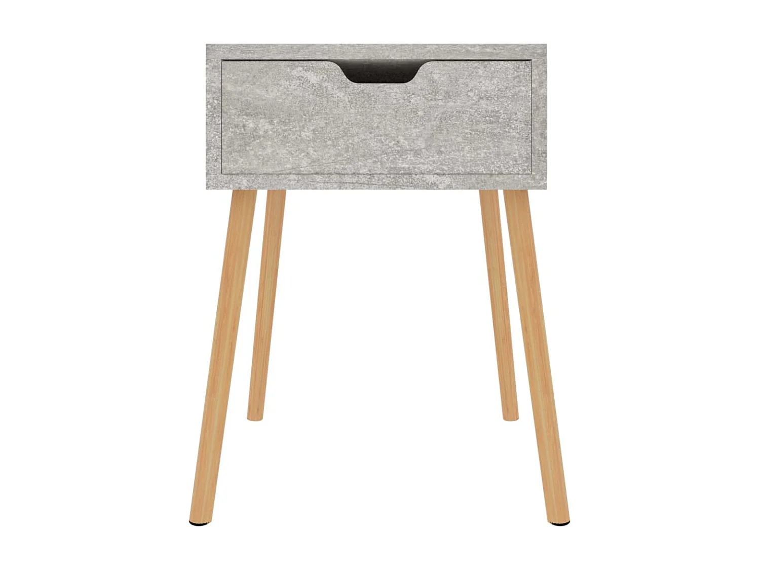 Tables de chevet 2 pcs Gris béton 40x40x56