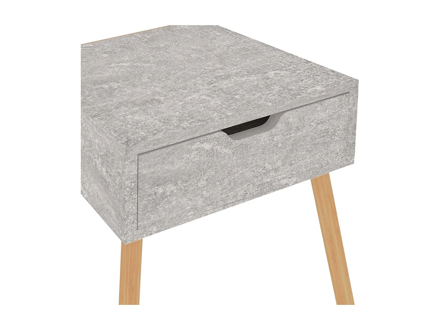 Tables de chevet 2 pcs Gris béton 40x40x56