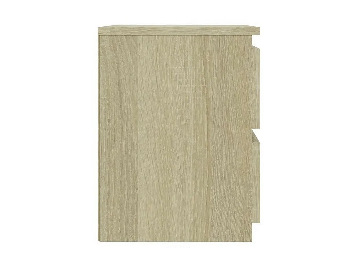 Nachtkastje 30x30x40 cm bewerkt hout sonoma eikenkleurig