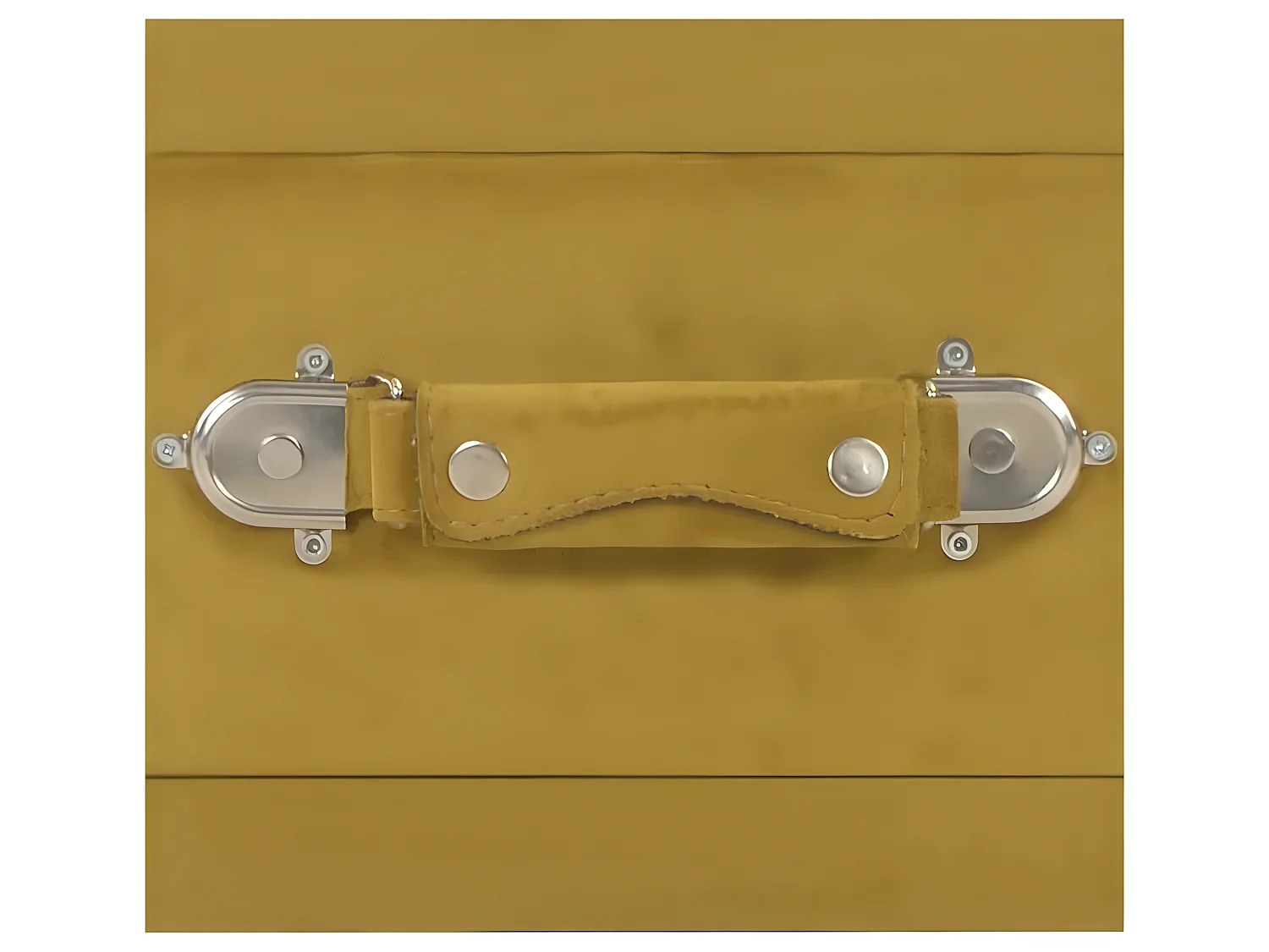 Table de chevet velours jaune et pieds pin massif Twilly