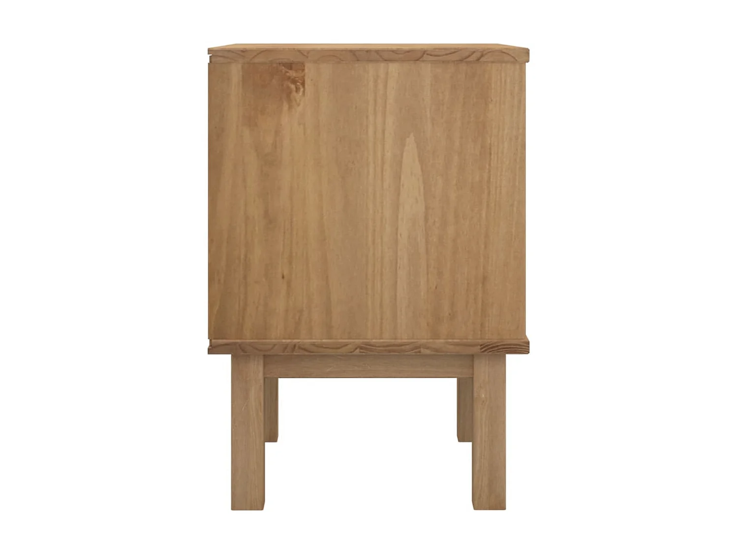 Table de chevet Marron et gris 46x39,5x57 Bois de pin solide