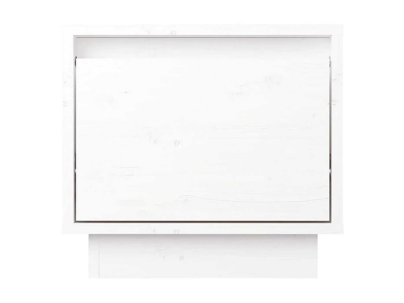 Tables de chevet 2 pcs Blanc 35x34x32 Bois de pin solide