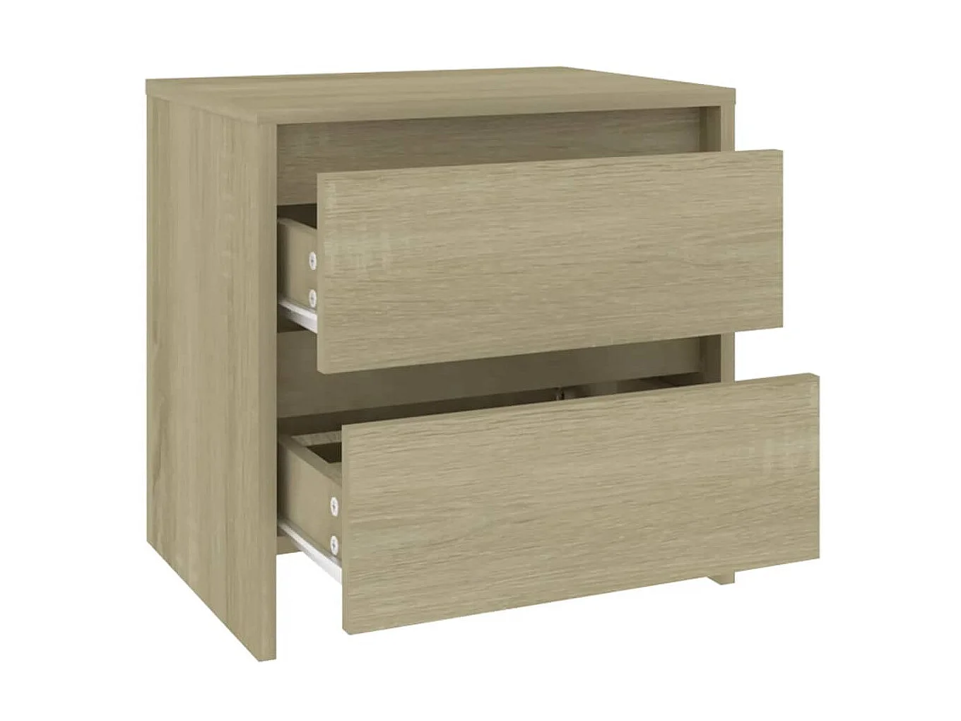 Tables de chevet 2 pcs Chêne sonoma 45x34,5x44,5