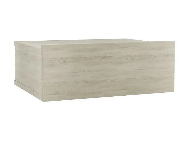 Table de chevet suspendue 1 tiroir bois chêne clair Komen