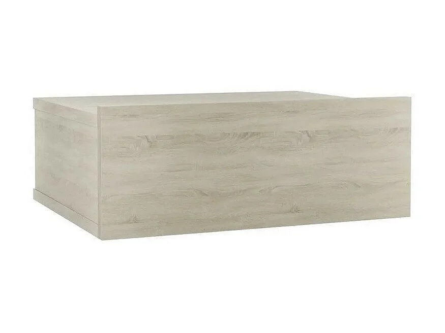 Table de chevet suspendue 1 tiroir bois chêne clair Komen