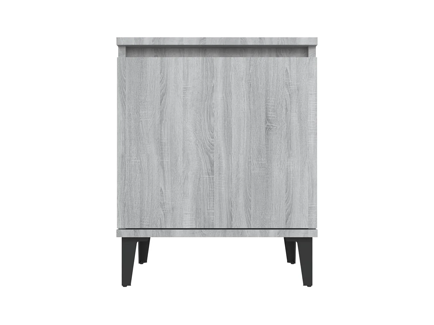Tables de chevet pieds en métal 2 pcs Sonoma gris 40x30x50