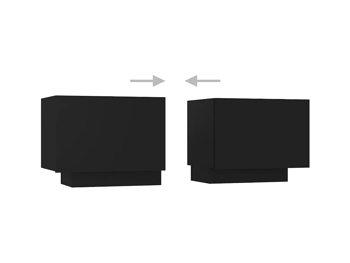 Table de chevet Noir 100x35x40