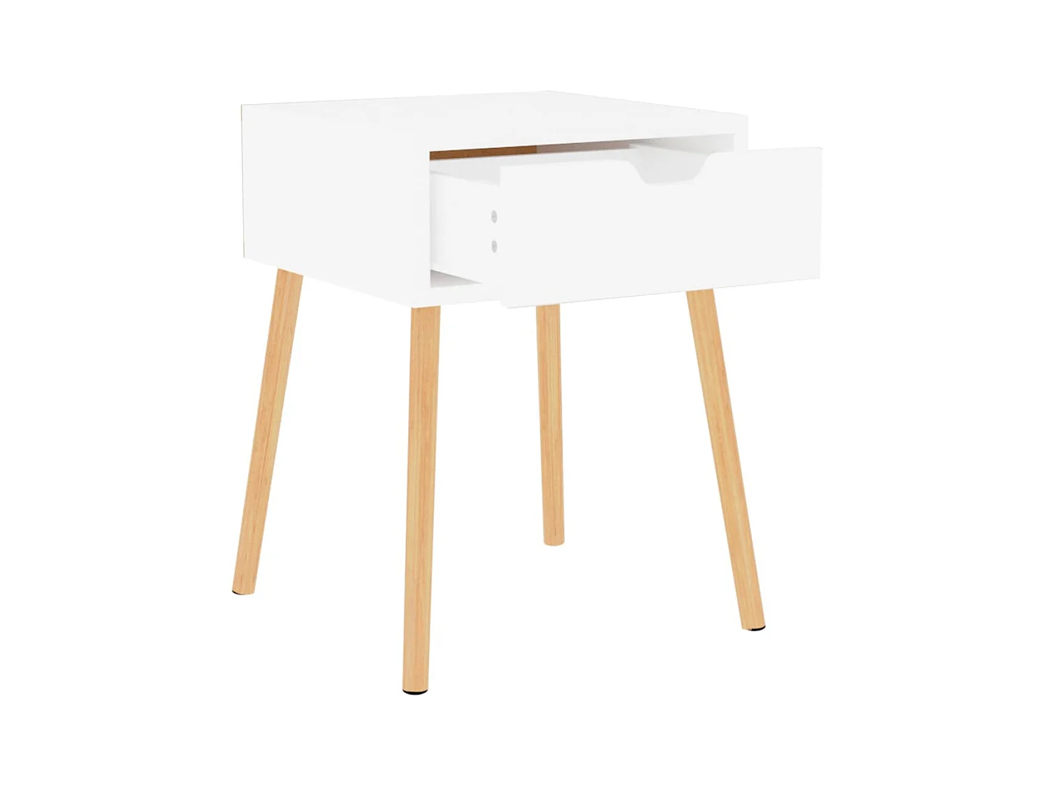 Nachtkastjes 2 st 40x40x56 cm bewerkt hout wit