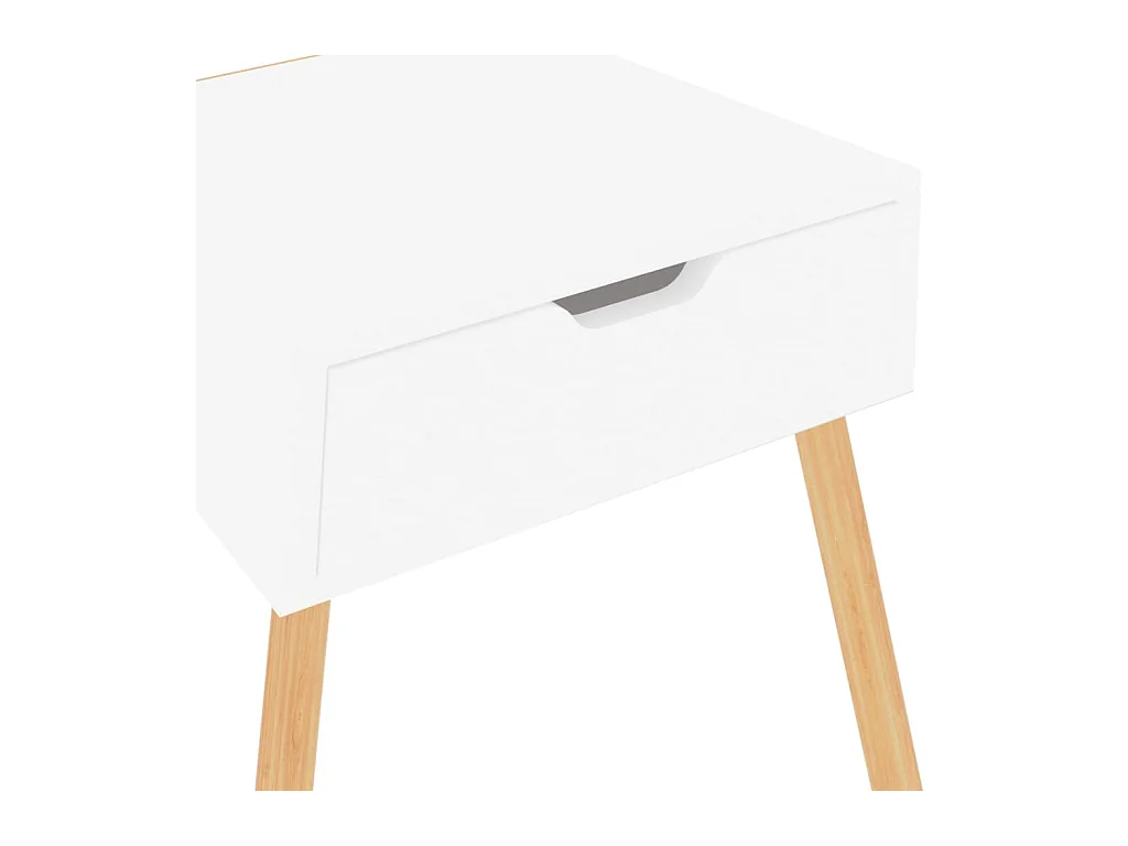 Nachtkastjes 2 st 40x40x56 cm bewerkt hout wit