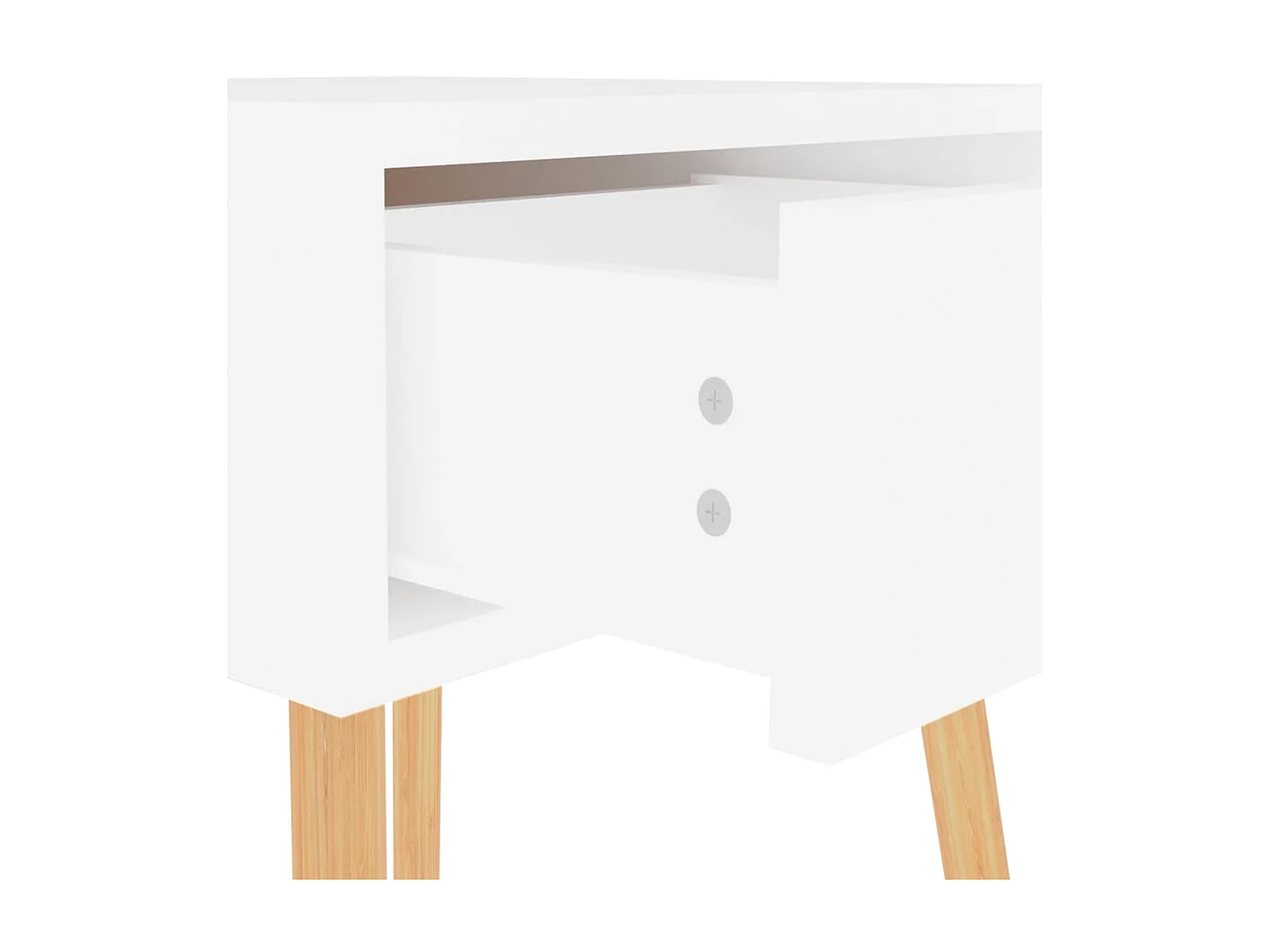 Tables de chevet 2 pcs Blanc 40x40x56