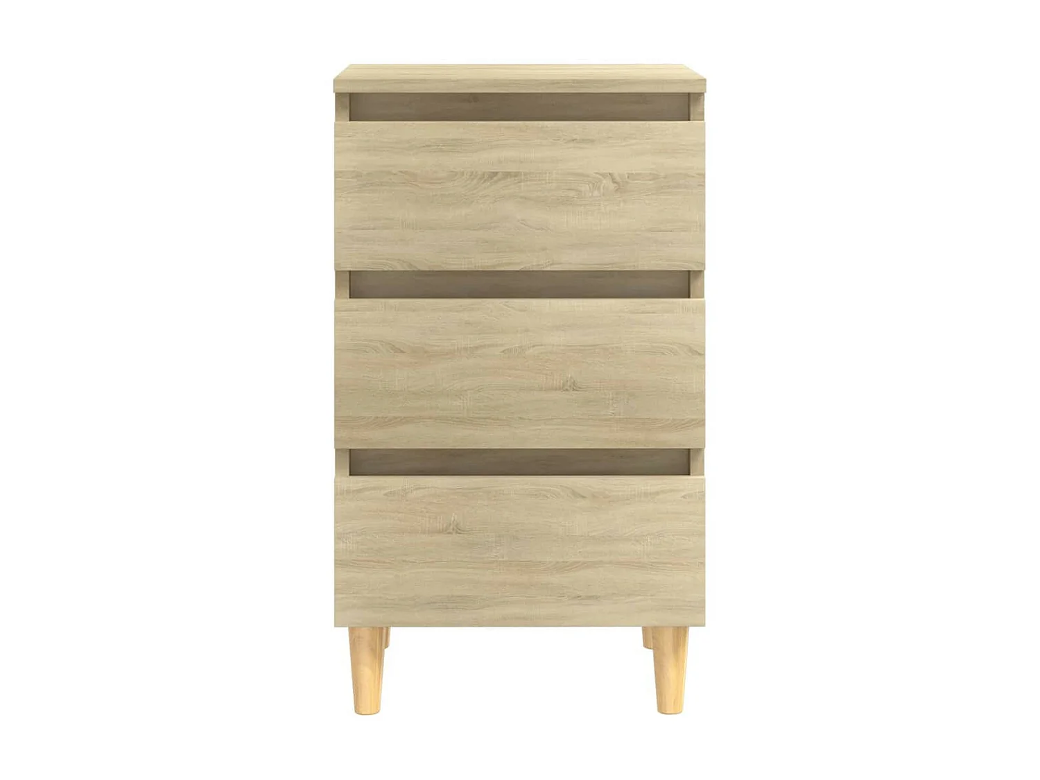 Table de chevet avec pieds en bois Chêne sonoma 40x35x69