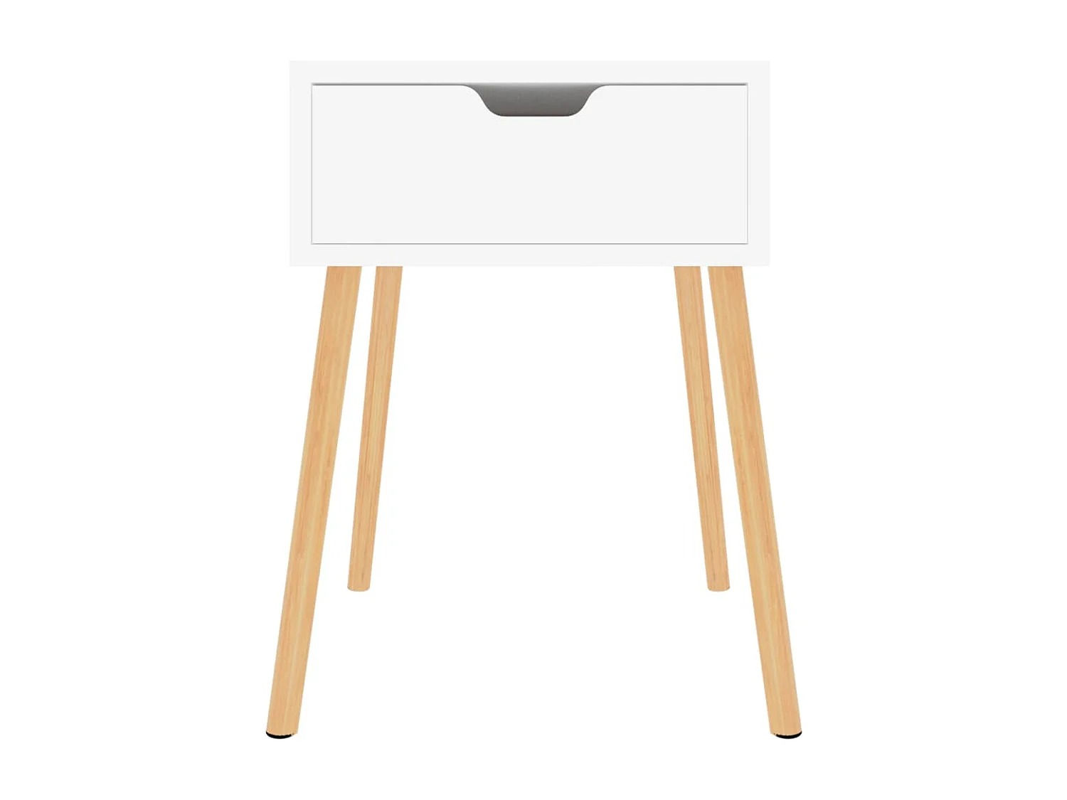 Tables de chevet 2 pcs Blanc brillant 40x40x56