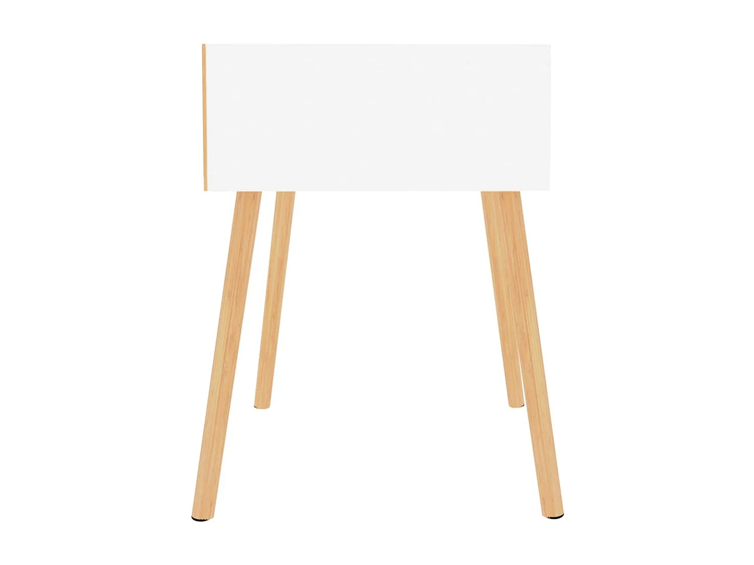Tables de chevet 2 pcs Blanc brillant 40x40x56