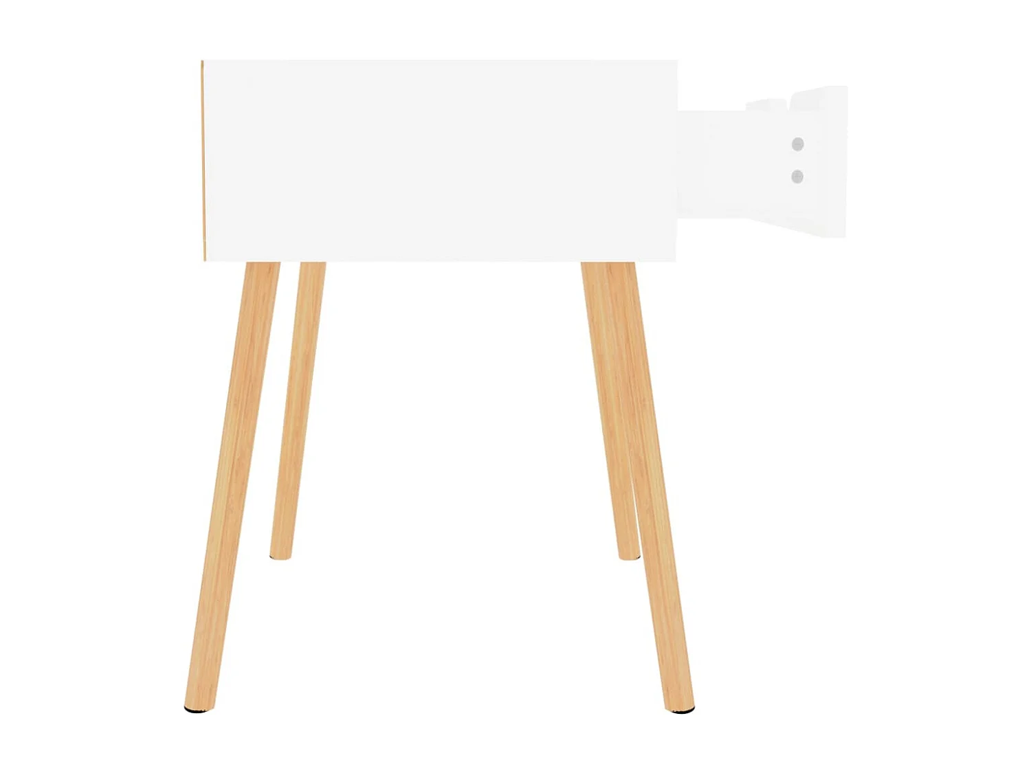 Tables de chevet 2 pcs Blanc brillant 40x40x56