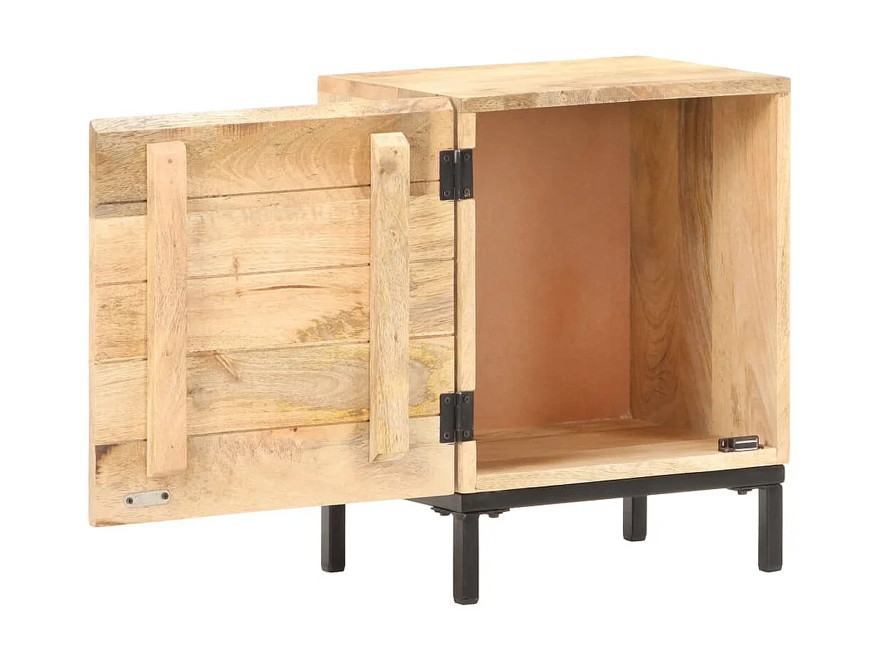 Table de chevet 40x30x51 Bois de manguier solide