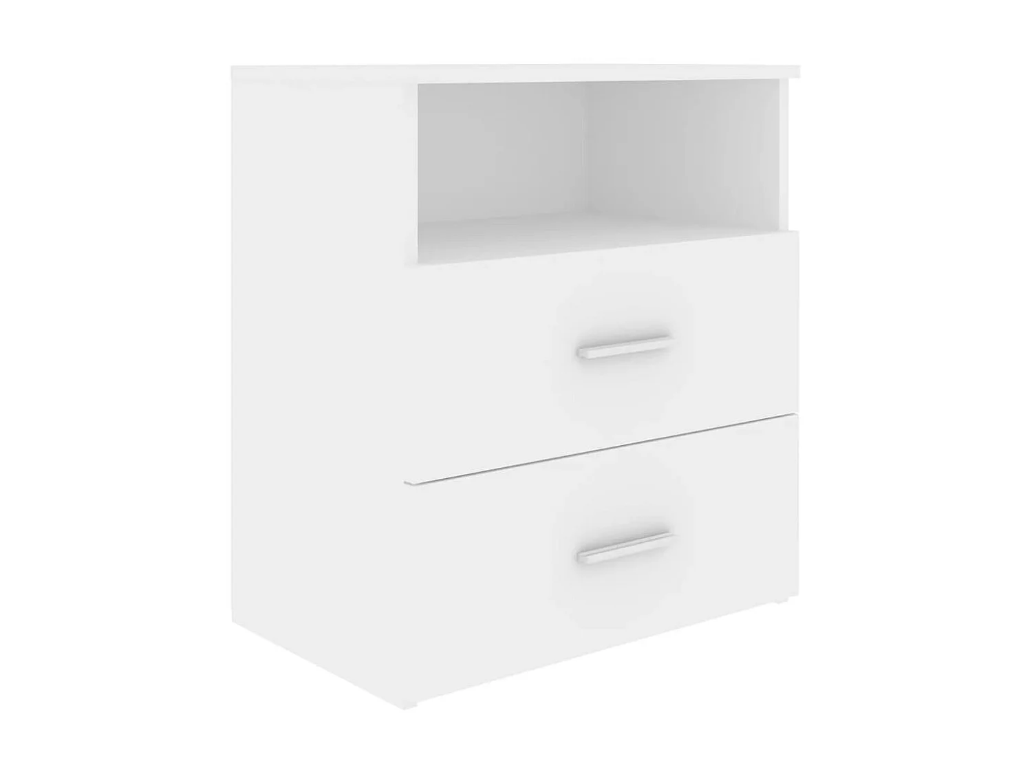 Tables de chevet 2 pcs Blanc 50x32x60