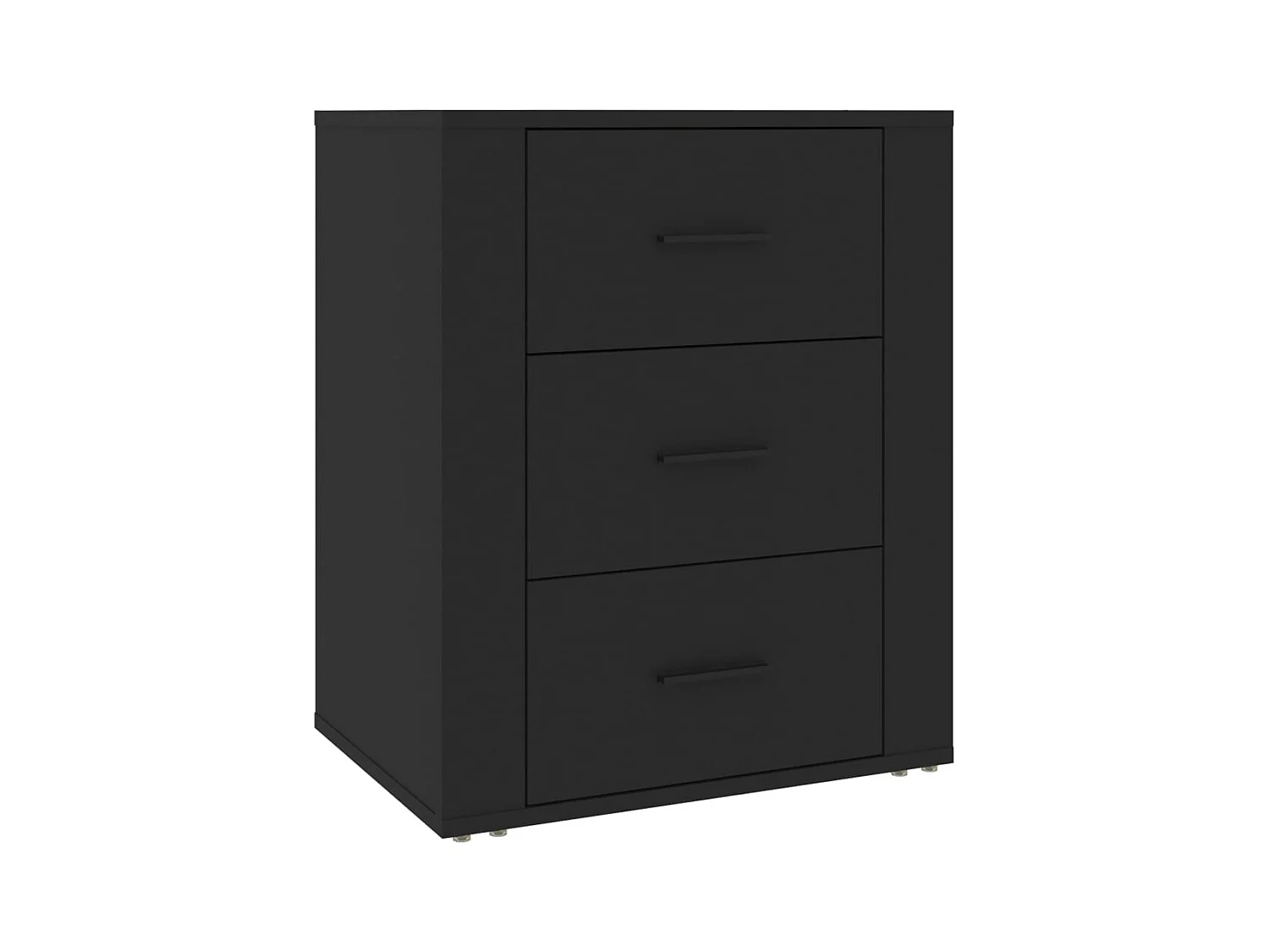 Table de chevet Noir 50x36x60 Bois d’ingénierie