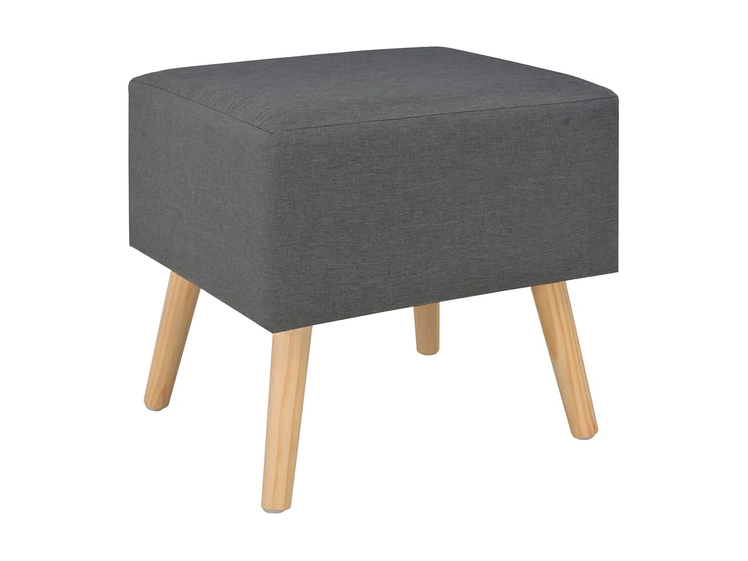 Table de chevet Gris foncé 40x35x40 Tissu