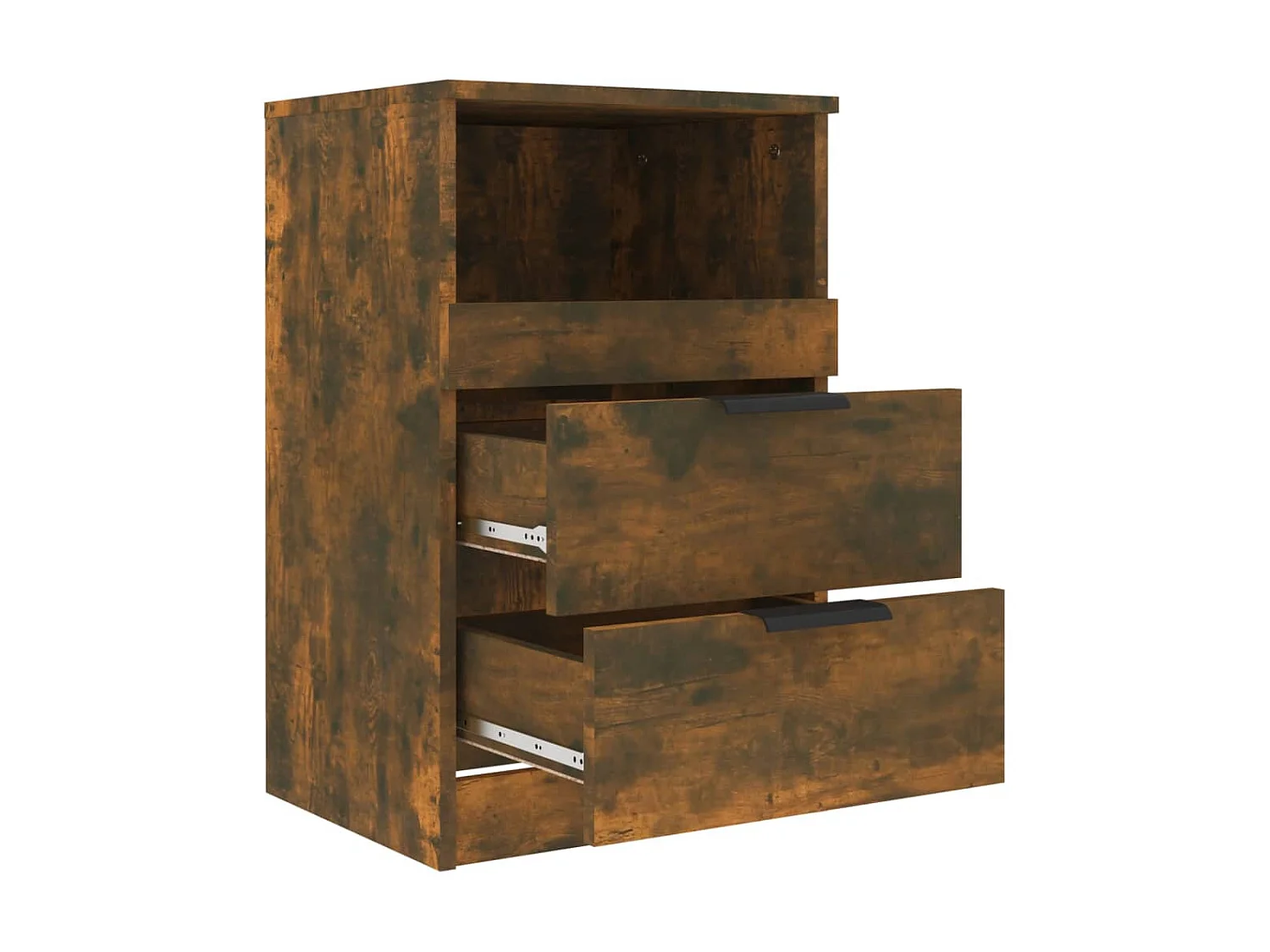 Tables de chevet 2 pcs Chêne fumé Bois d'ingénierie