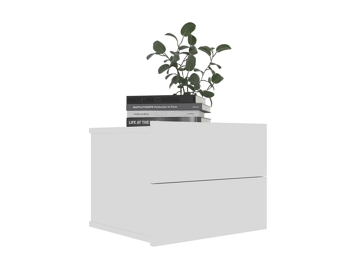 Table de chevet Blanc 40 x 30x30