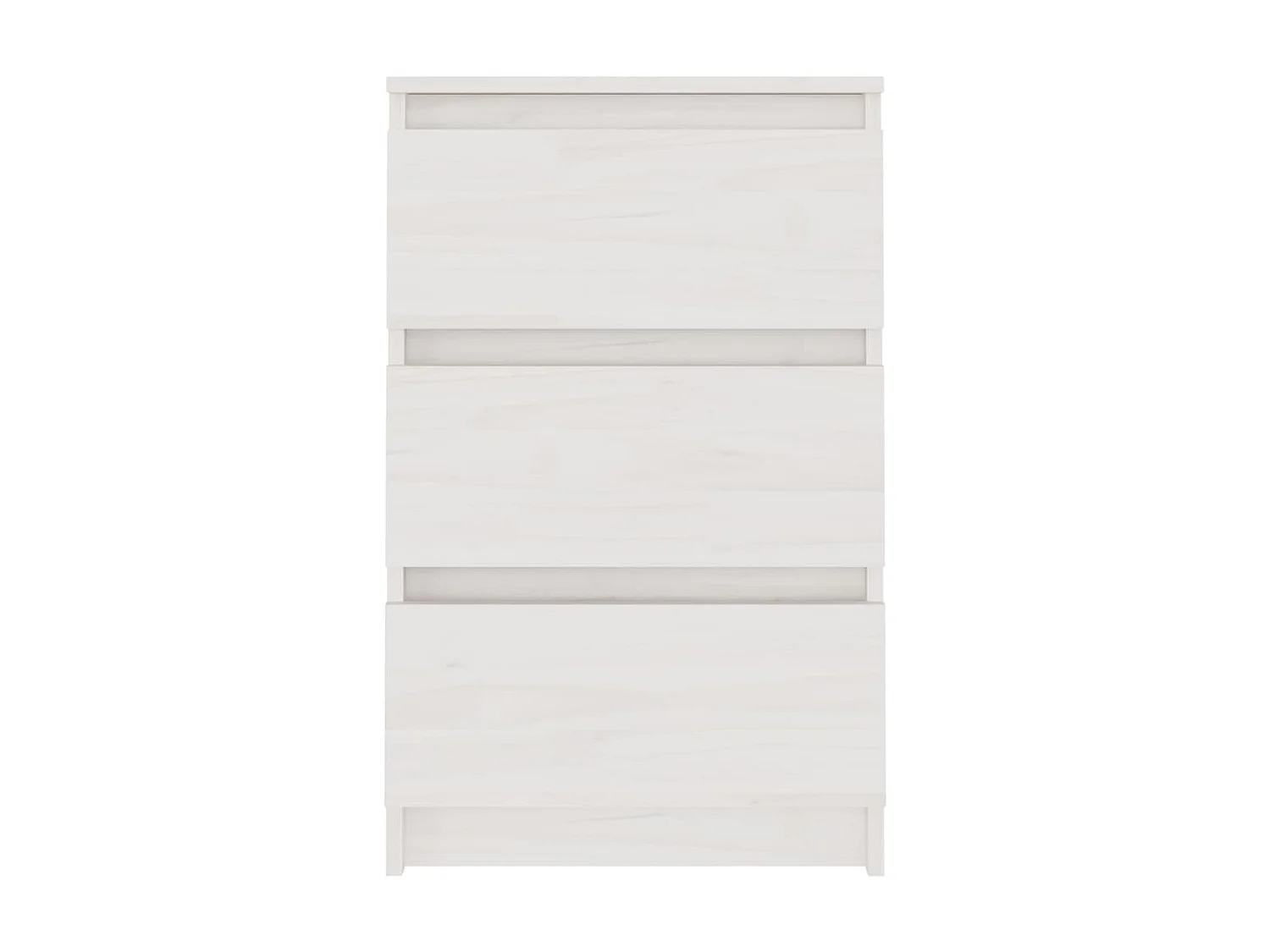 Tables de chevet 2 pcs Blanc 40x29,5x64 Bois de pin solide