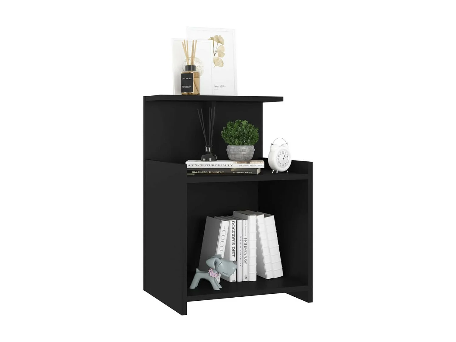 Tables de chevet 2 pcs Noir 40x35x60