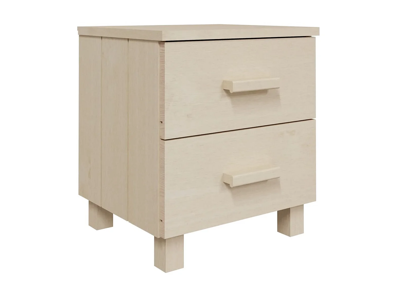 Tables de chevet 2 pcs Marron miel 40x35x44,5 Bois de pin