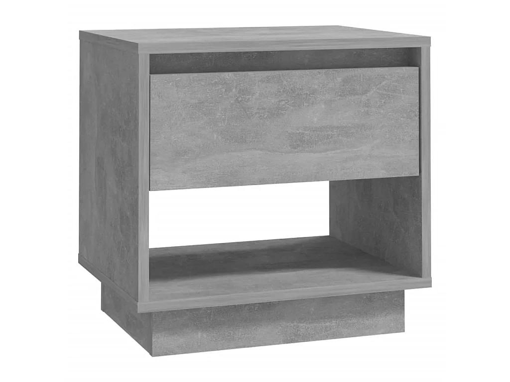 Tables de chevet 2 pcs Gris béton 45x34x44