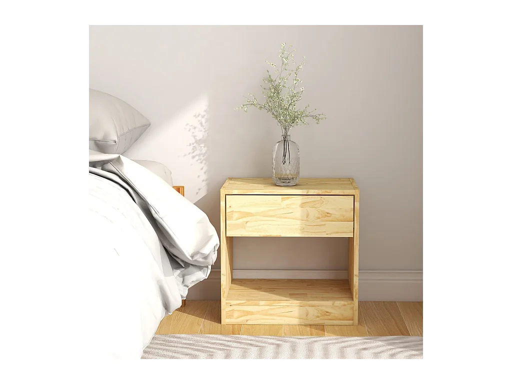Table de chevet 40x31x40 Bois de pin massif