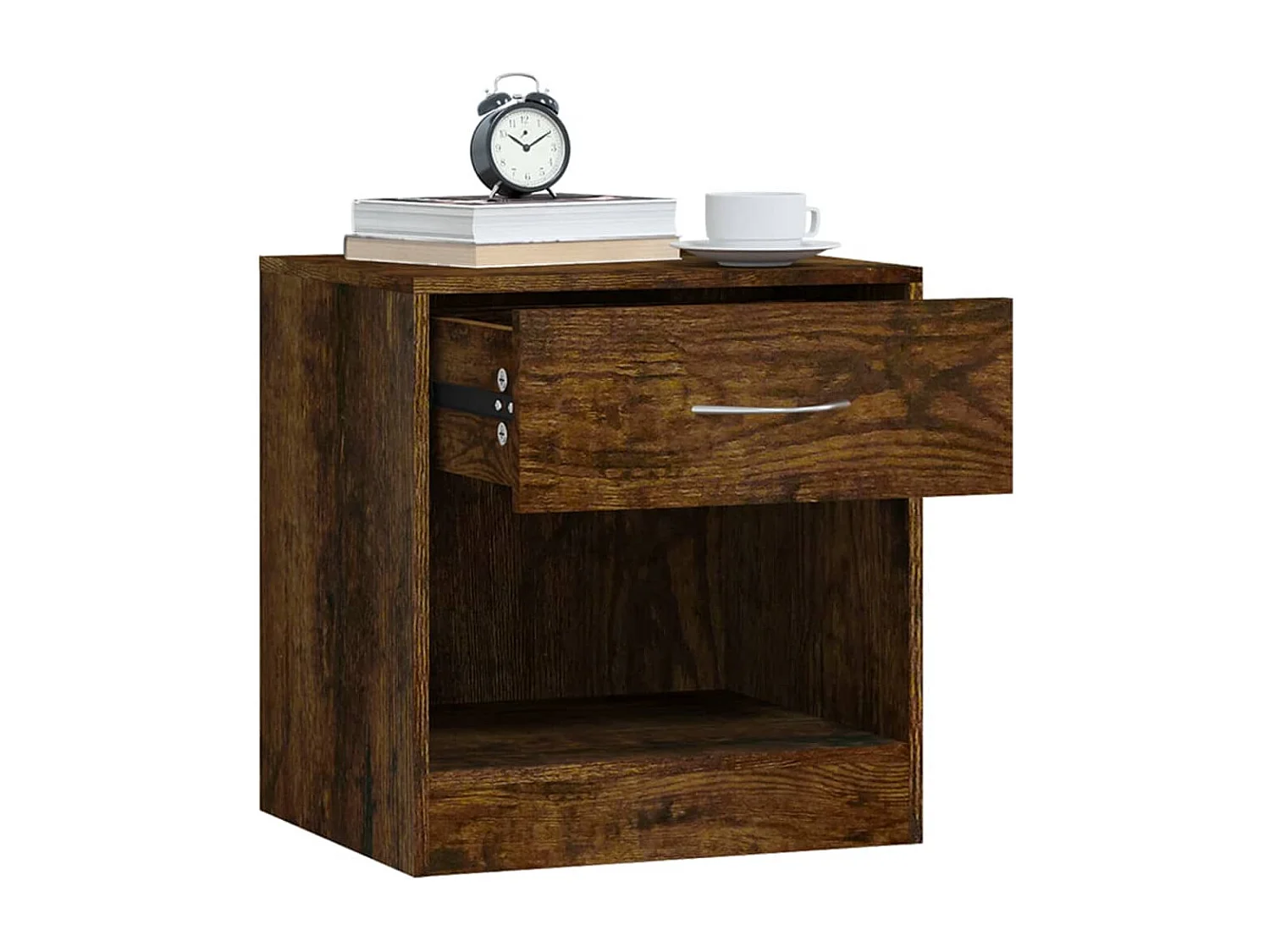 Tables de chevet 2 pcs avec tiroir Chêne fumé