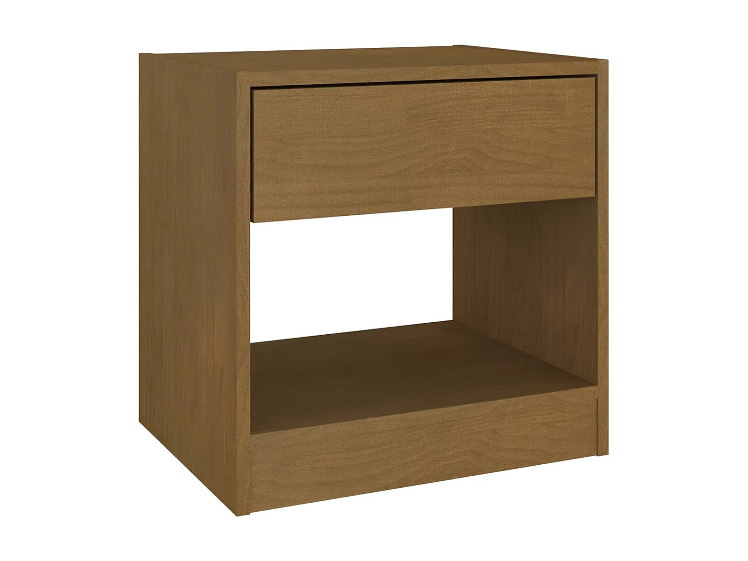 Table de chevet Marron miel 40x31x40 Bois de pin massif