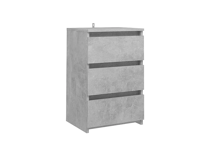 Table de chevet Gris béton 40x35x62,5