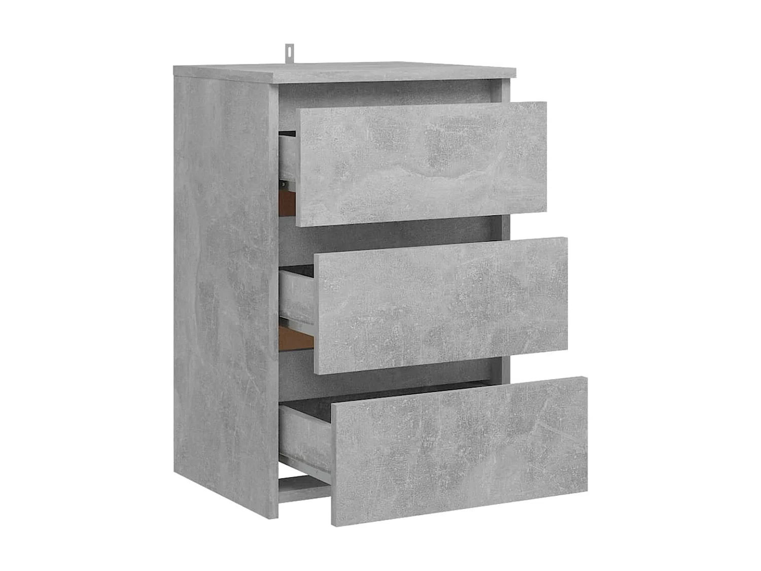 Table de chevet Gris béton 40x35x62,5