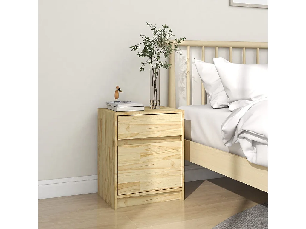 Table de chevet 40x31x50 Bois de pin massif