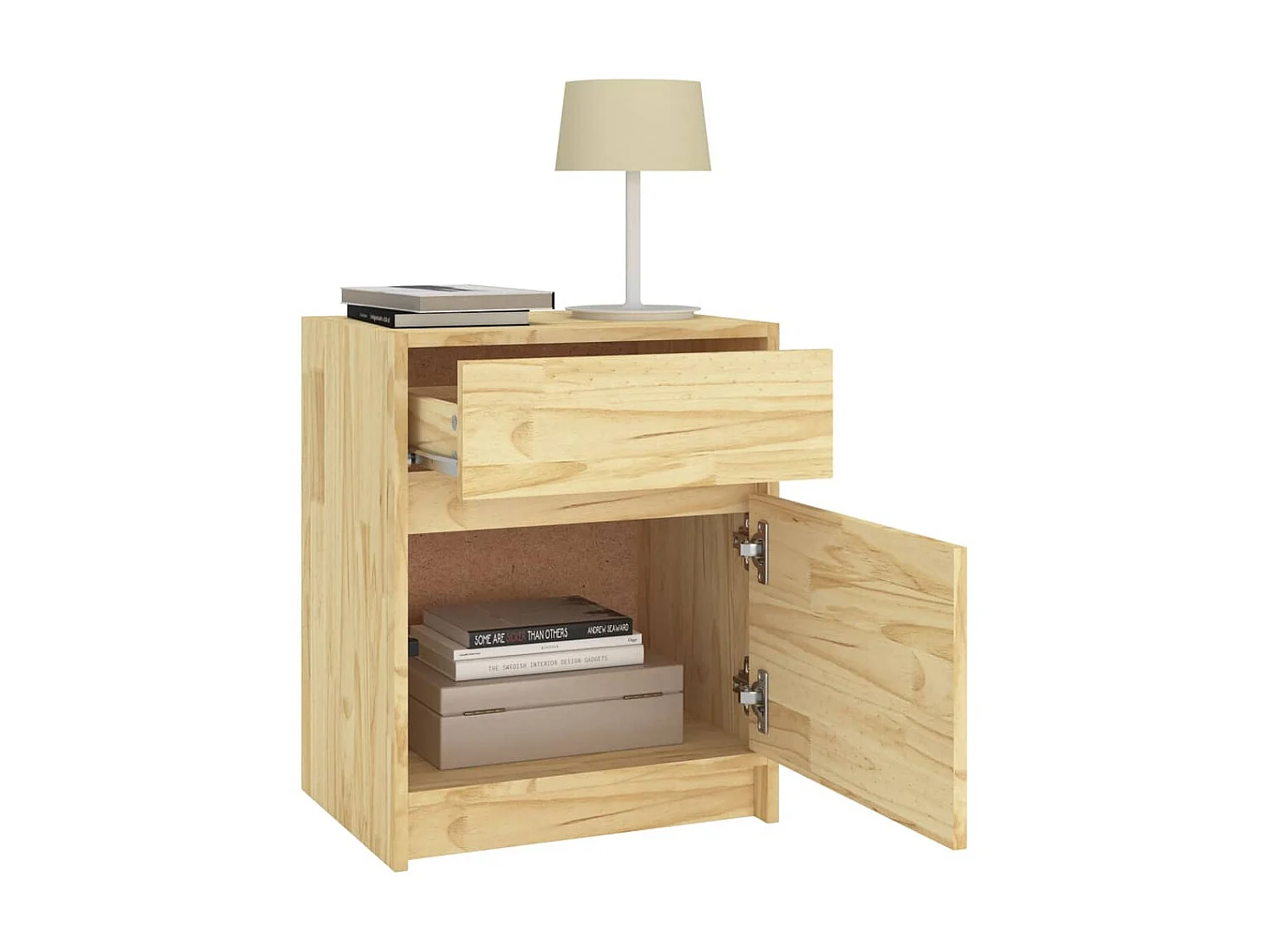 Table de chevet 40x31x50 Bois de pin massif