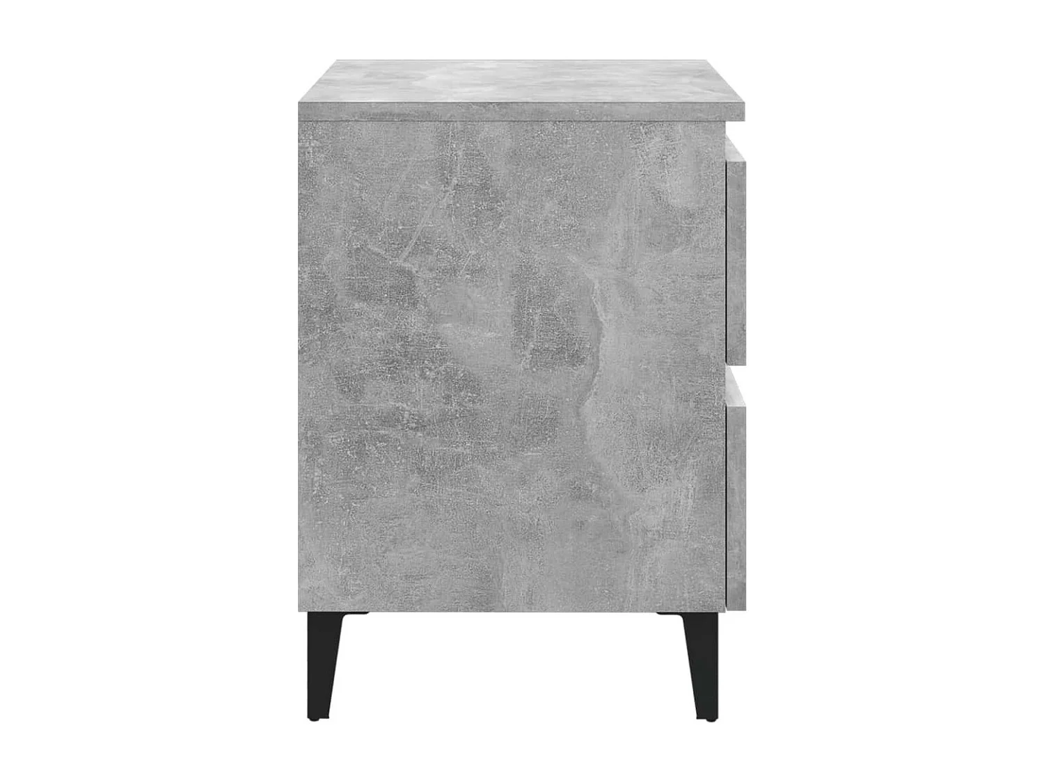 Tables de chevet 2 pcs Gris béton 40x35x50
