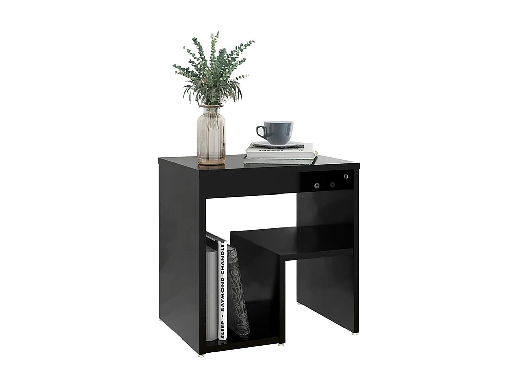 Table de chevet Noir 40x30x40