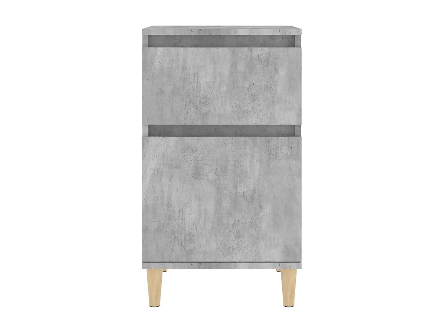 Tables de chevet 2 pcs gris béton 40x35x70