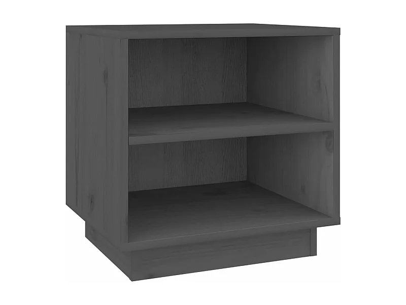 Tables de chevet 2 pcs Gris 40x34x40 Bois de pin solide