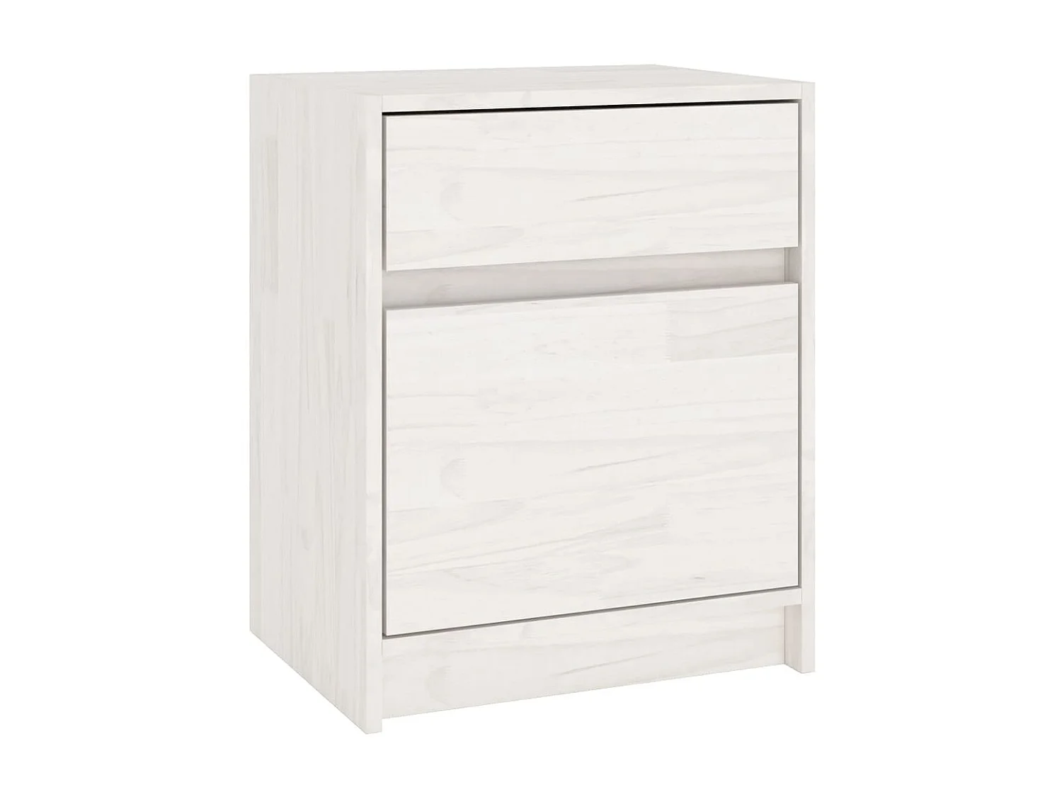 Tables de chevet 2 pcs Blanc 40x31x50 Bois de pin massif