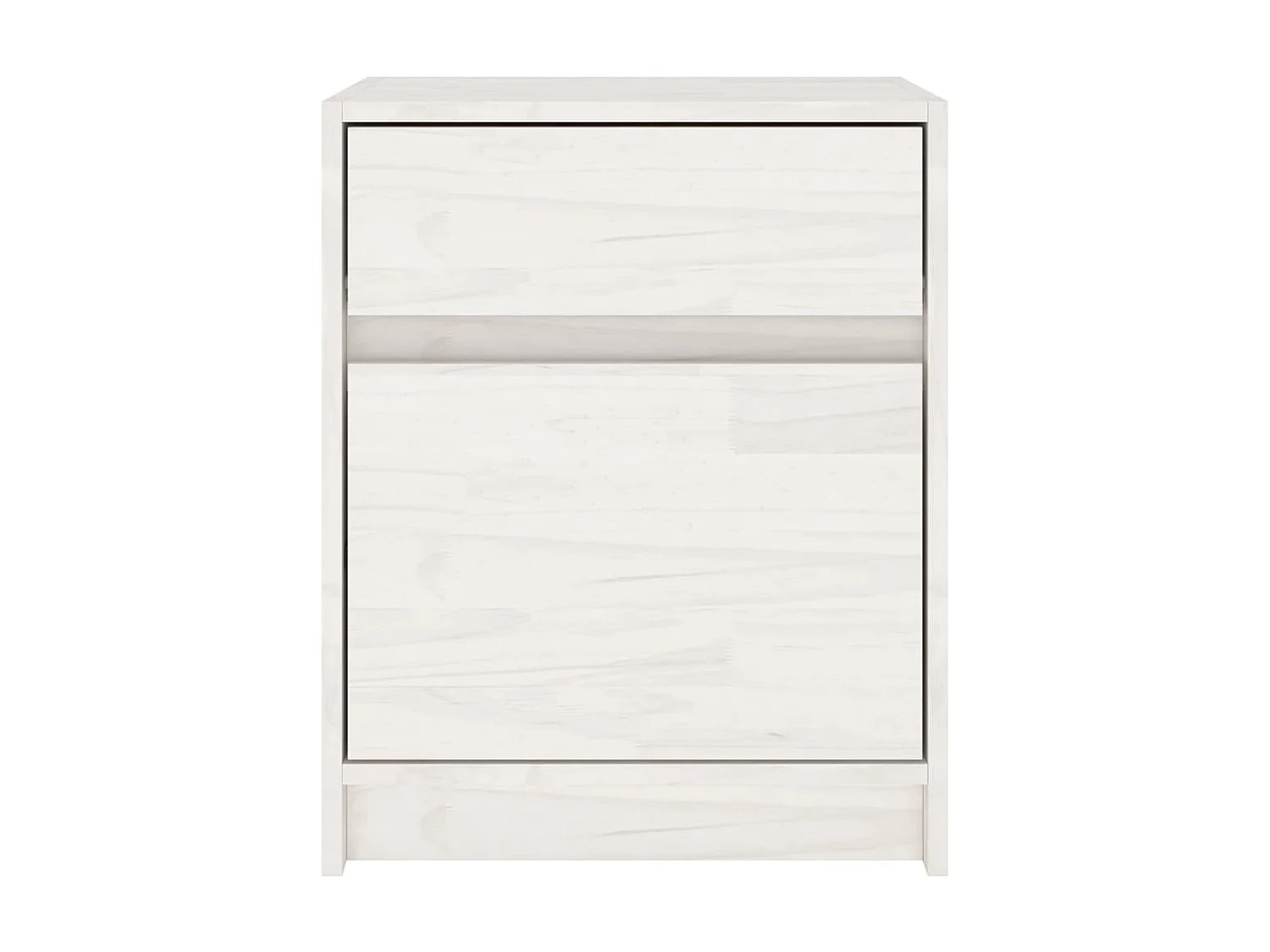 Tables de chevet 2 pcs Blanc 40x31x50 Bois de pin massif