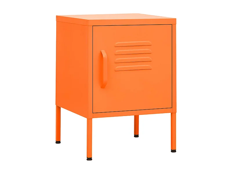 Table de chevet Orange 35x35x51 Acier 2